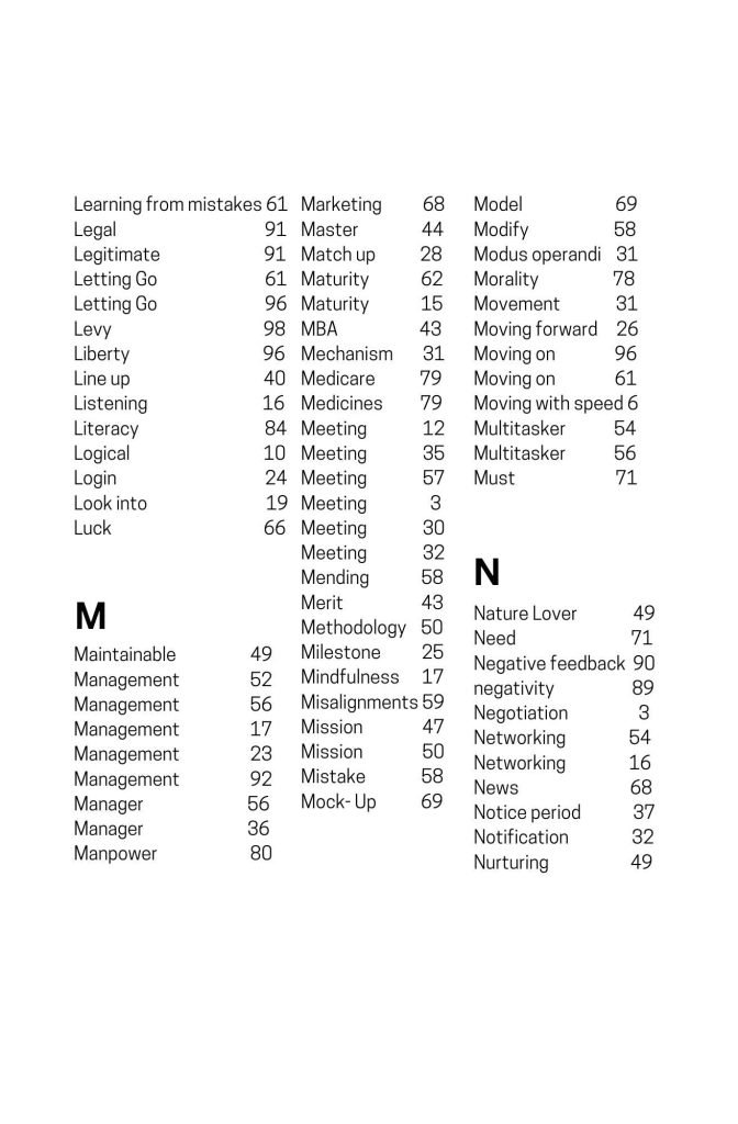 100 business metaphors for sketchnotes - Index 2