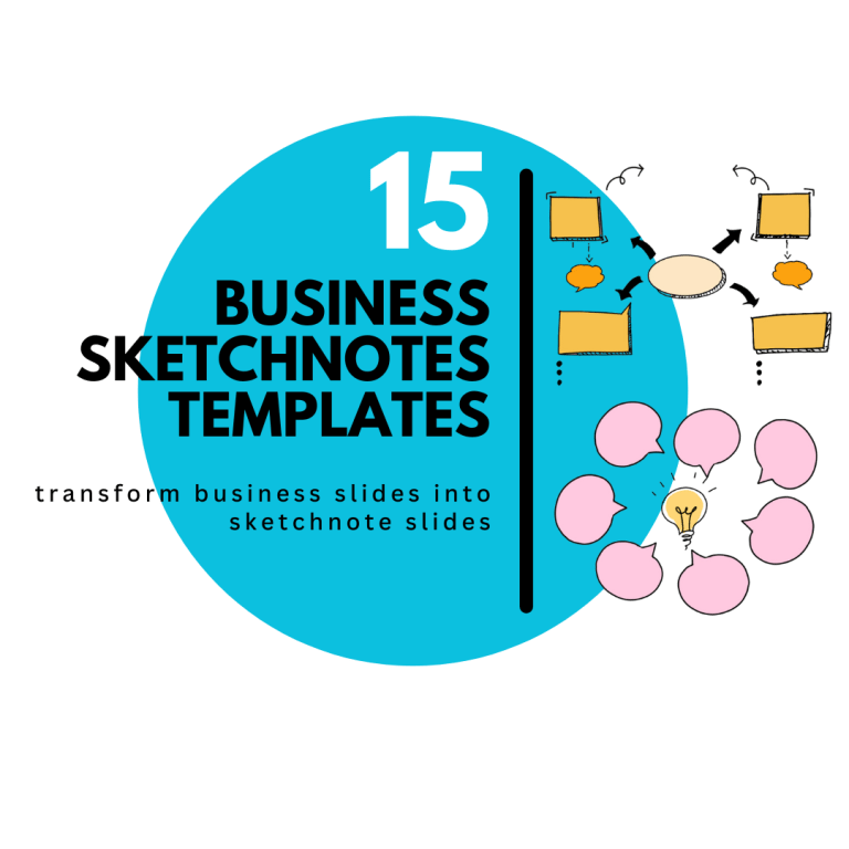 15 Business Sketchnotes™ Presentation Templates- SET A