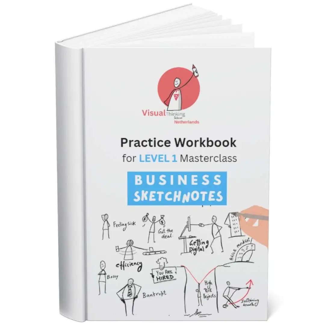Practice Workbook (Printable) : LEVEL 1 Business Sketchnotes