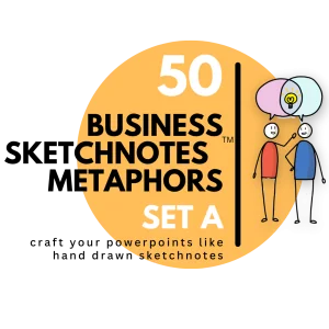 50 Visual Vocabulary for Business Sketchnotes ™- Set A